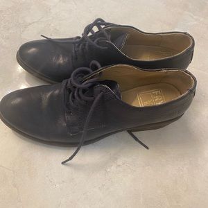 Fry , Size 6.5 , Dark Blue work shoes.